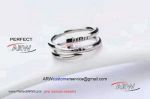Perfect Replica AAA Cartier Double Nail Rings - All Silver Ring
